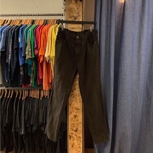 Vintage Dark Brown Denim Pants